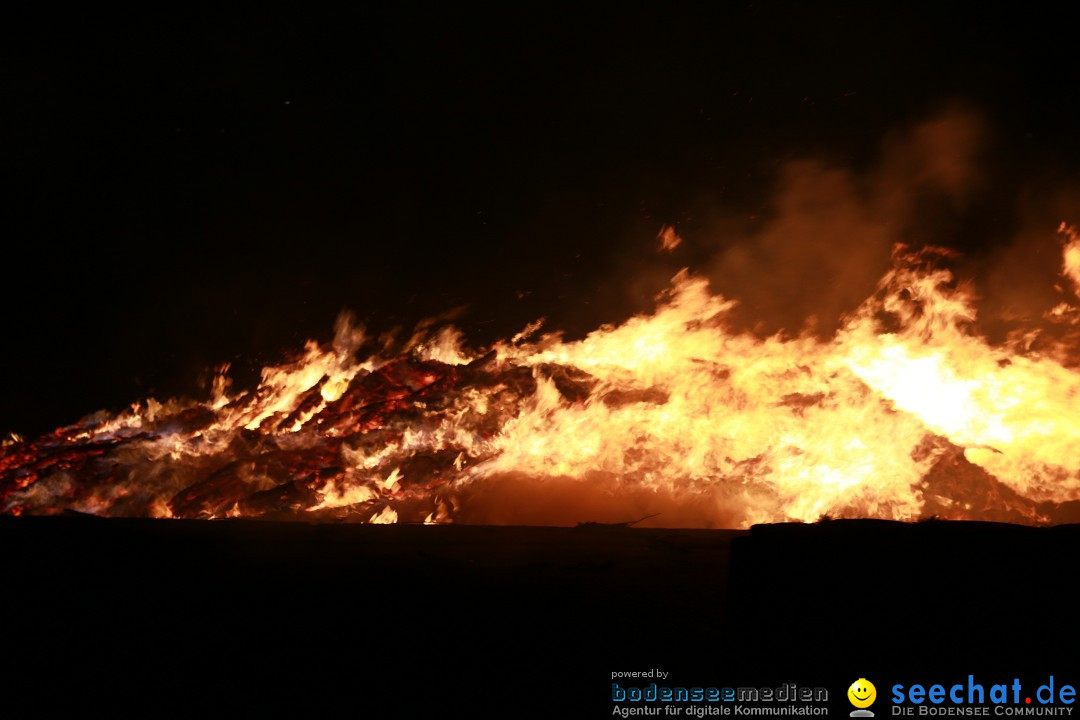 Funkenfeuer Fasnet - Unteruhldingen am Bodensee, 04.03.2017