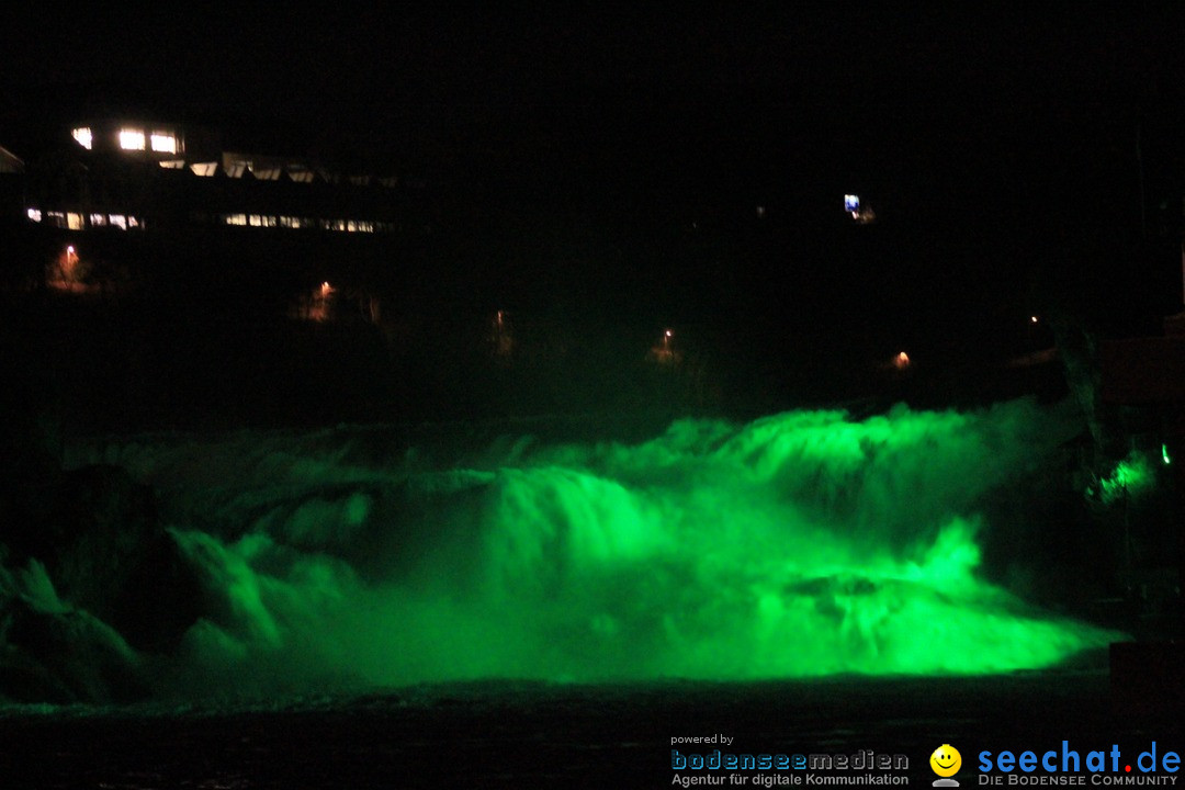 Rheinfall: Neuhausen - St. Patricks Day: Schaffhausen am Bodensee, 16.03.20