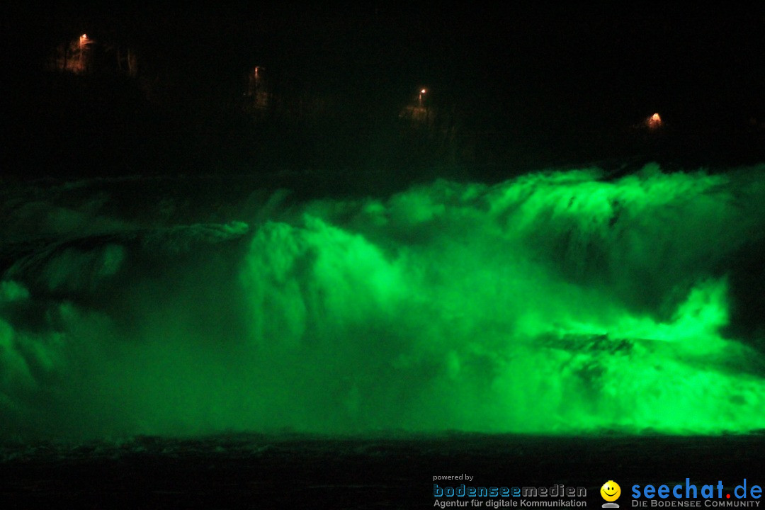 Rheinfall: Neuhausen - St. Patricks Day: Schaffhausen am Bodensee, 16.03.20