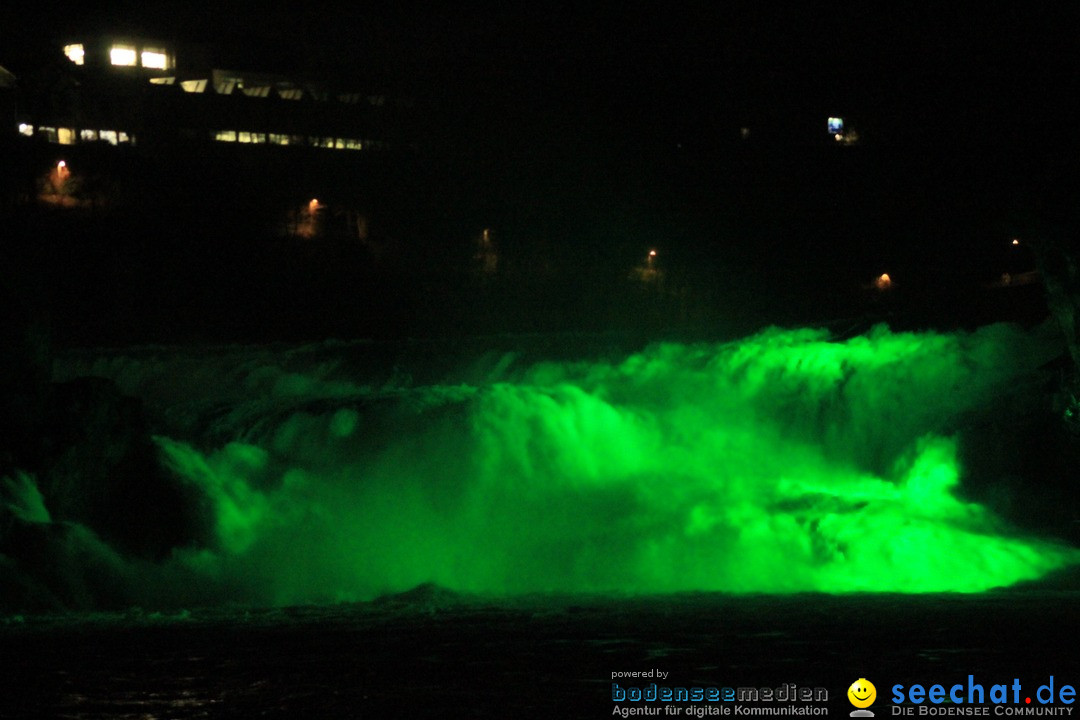 Rheinfall: Neuhausen - St. Patricks Day: Schaffhausen am Bodensee, 16.03.20