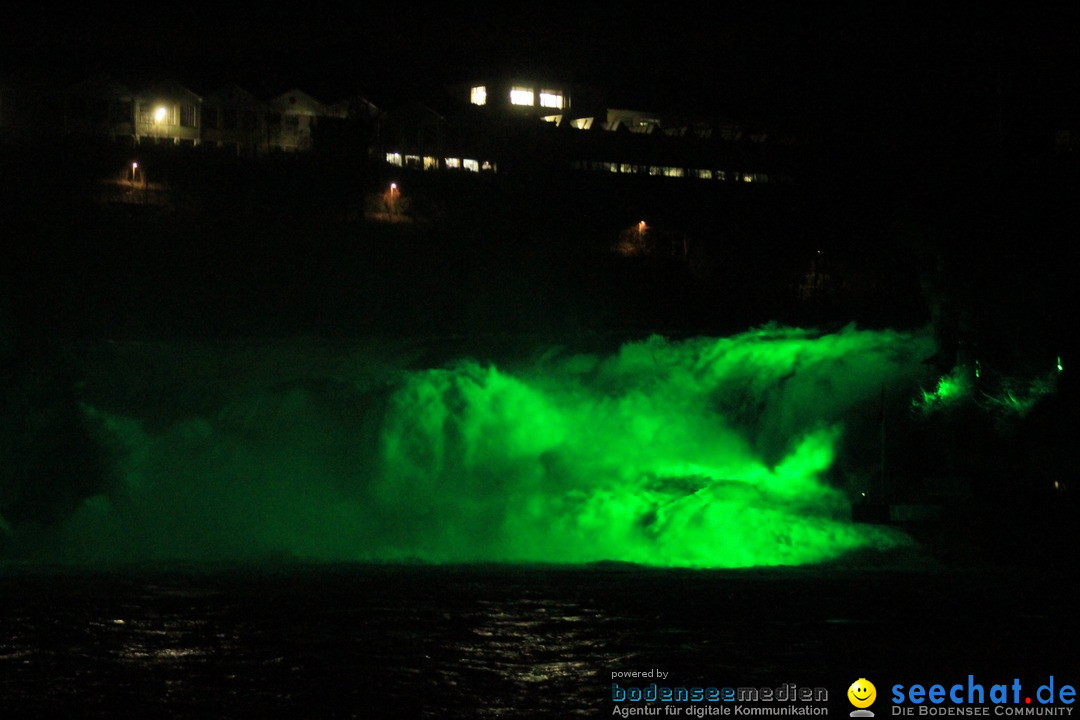 Rheinfall: Neuhausen - St. Patricks Day: Schaffhausen am Bodensee, 16.03.20