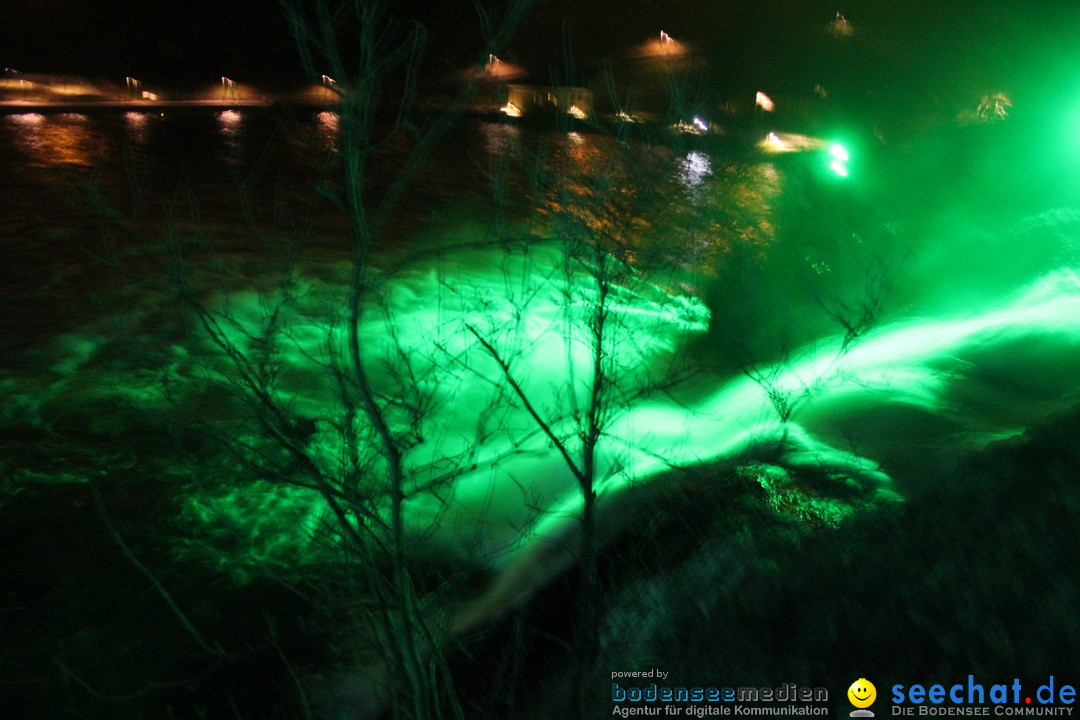 Rheinfall: Neuhausen - St. Patricks Day: Schaffhausen am Bodensee, 16.03.20