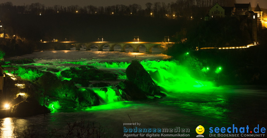 Rheinfall: Neuhausen - St. Patricks Day: Schaffhausen am Bodensee, 16.03.20