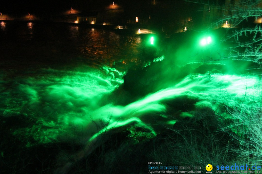 Rheinfall: Neuhausen - St. Patricks Day: Schaffhausen am Bodensee, 16.03.20