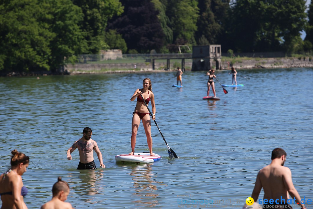 Picknick am Bodensee - Strandbad Friedrichshafen: SUP und Kino, 27.05.2017