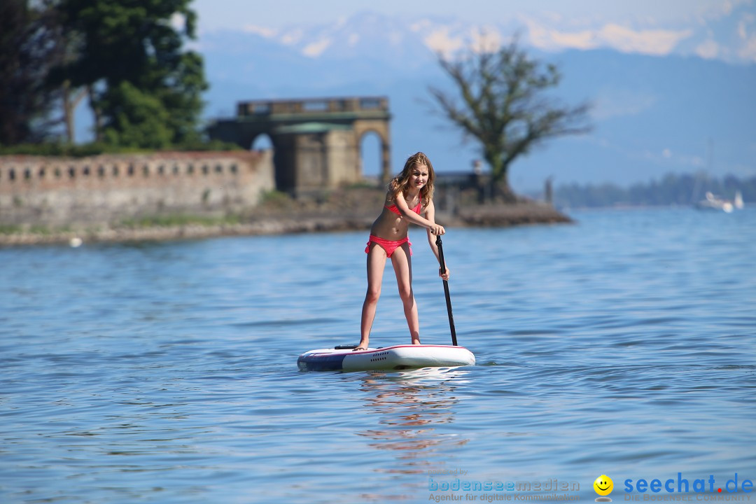 Picknick am Bodensee - Strandbad Friedrichshafen: SUP und Kino, 27.05.2017