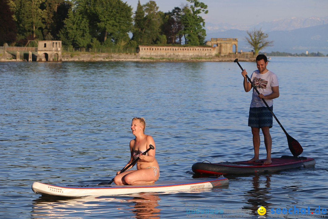 Picknick am Bodensee - Strandbad Friedrichshafen: SUP und Kino, 27.05.2017