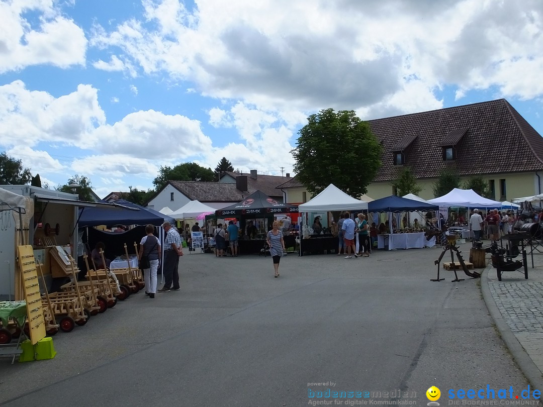 Handwerkermarkt mit Human-Soccer: Oggelshausen, 05.08.2017