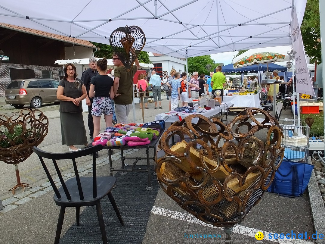 Handwerkermarkt mit Human-Soccer: Oggelshausen, 05.08.2017