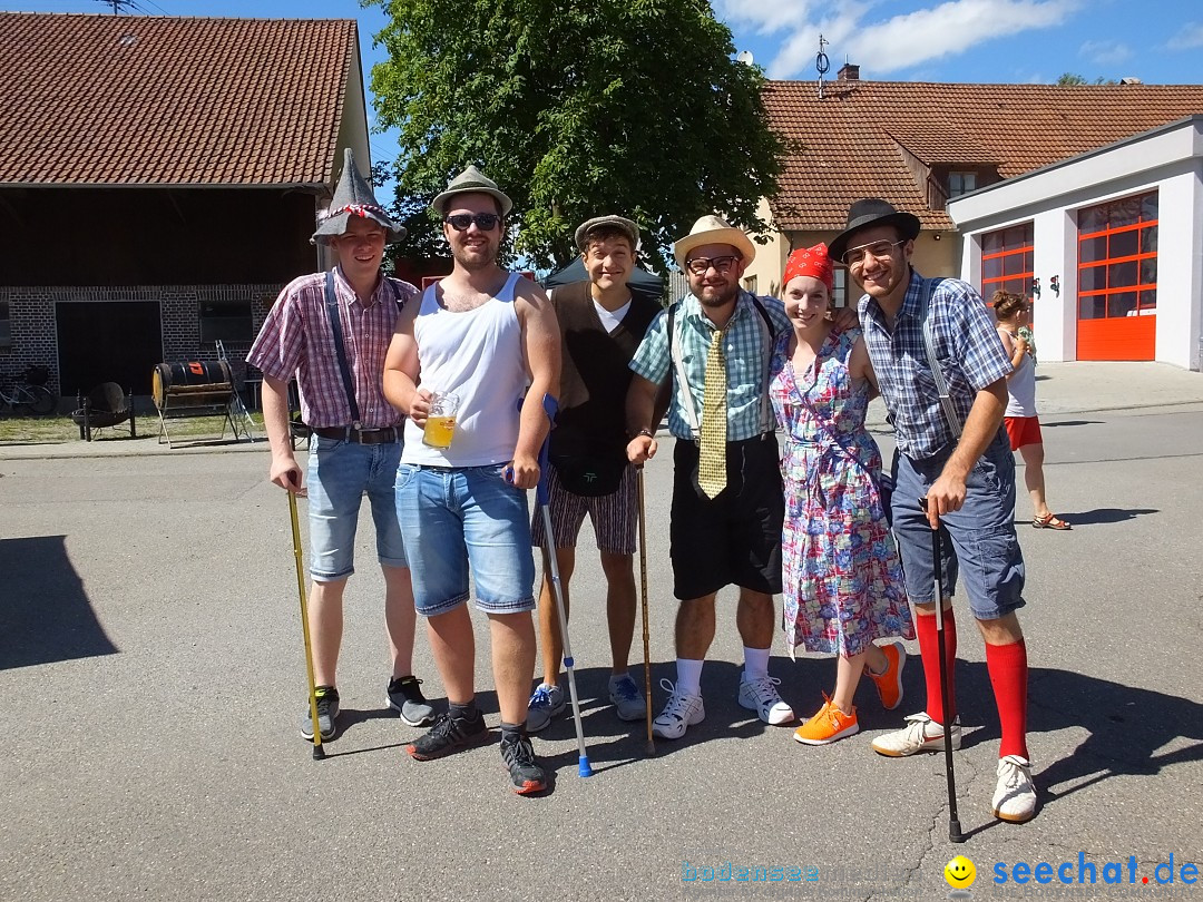 Handwerkermarkt mit Human-Soccer: Oggelshausen, 05.08.2017