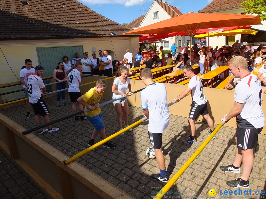 Handwerkermarkt mit Human-Soccer: Oggelshausen, 05.08.2017