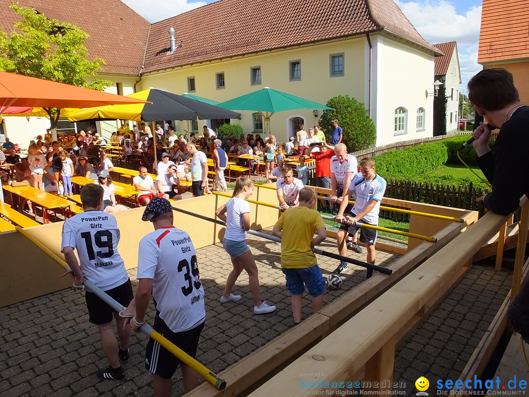 Handwerkermarkt mit Human-Soccer: Oggelshausen, 05.08.2017