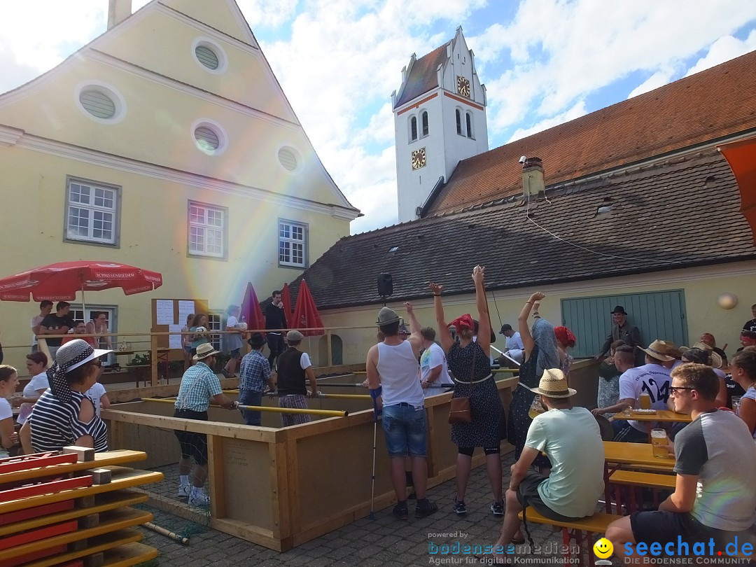 Handwerkermarkt mit Human-Soccer: Oggelshausen, 05.08.2017