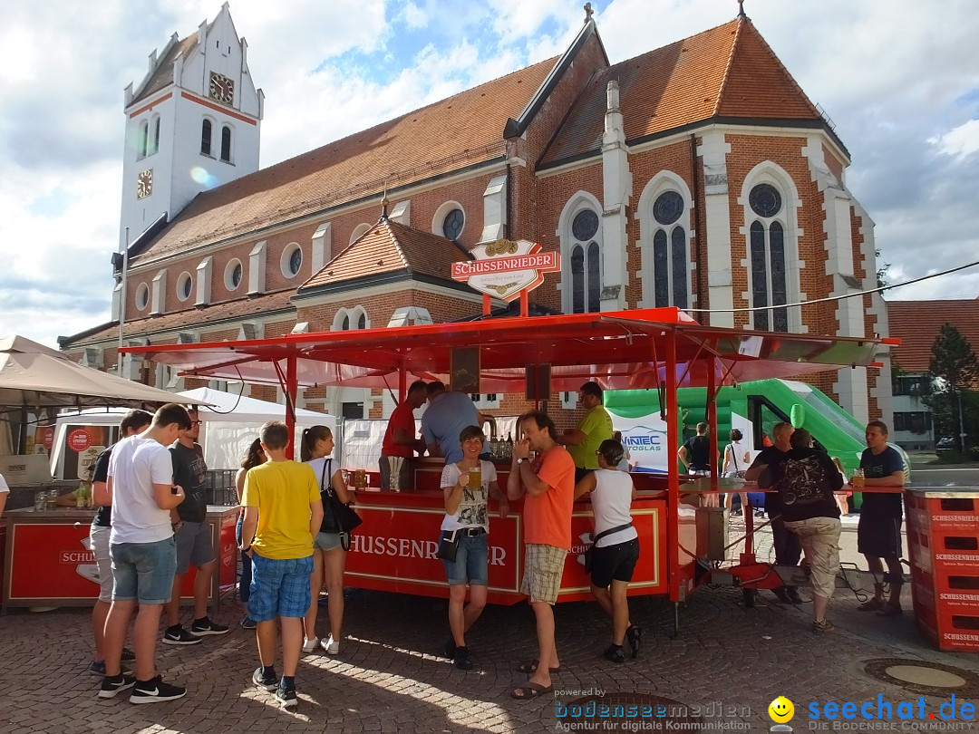 Handwerkermarkt mit Human-Soccer: Oggelshausen, 05.08.2017