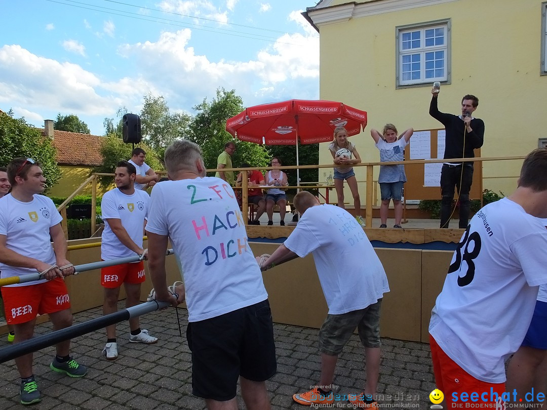 Handwerkermarkt mit Human-Soccer: Oggelshausen, 05.08.2017