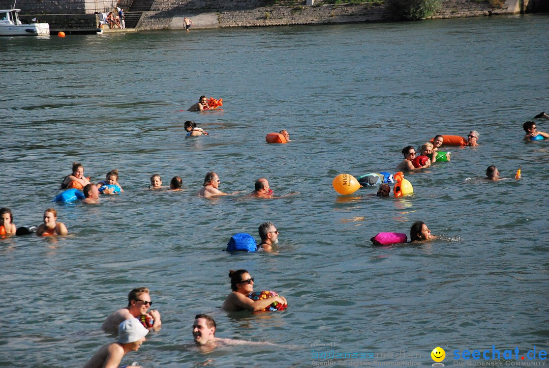 Rheinschwimmen: Basel, 15.08.2017