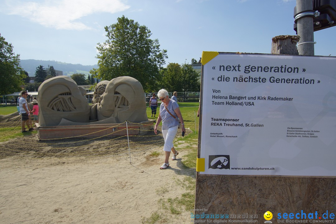 Sandskulpturenfestival: Rorschach am Bodensee, 24.08.2017