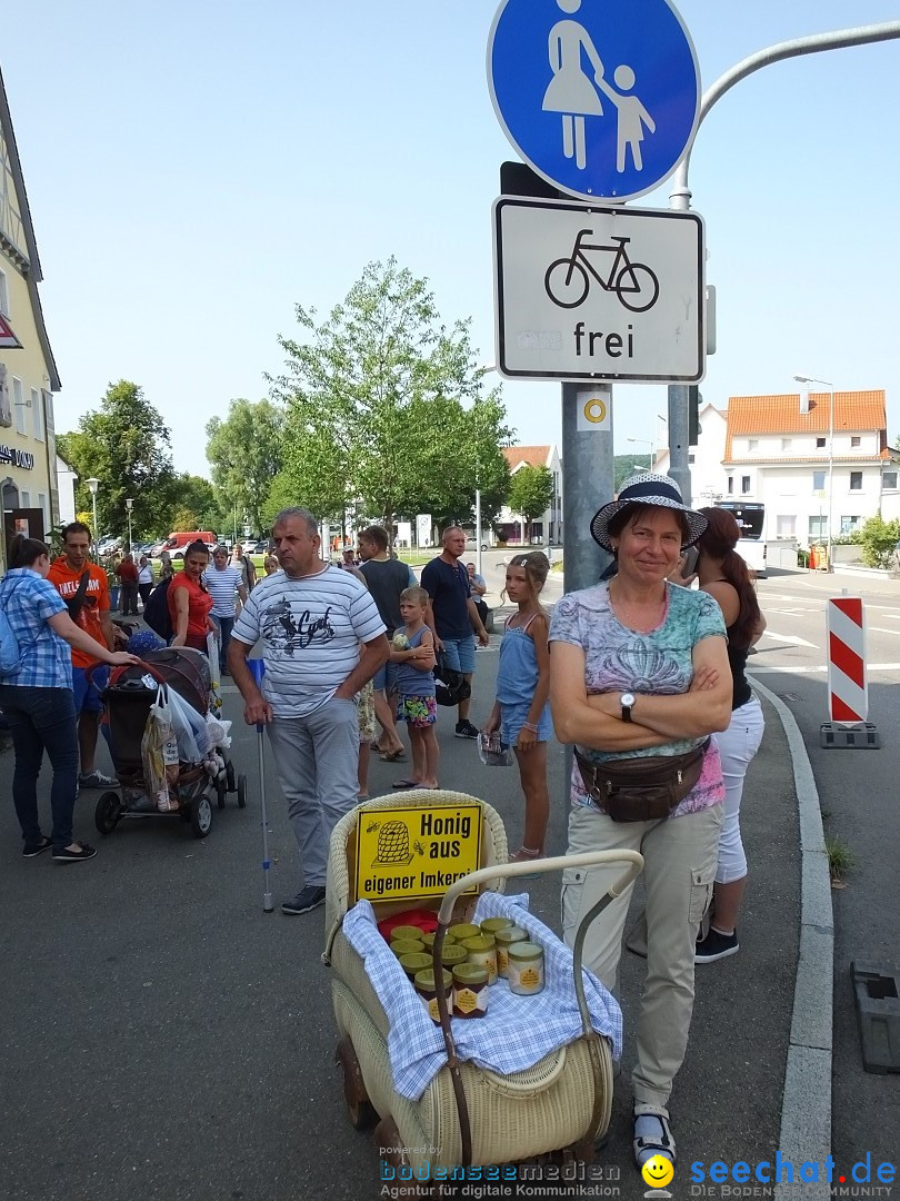 Flohmarkt in Sigmaringen am Bodensee, 26.08.2017