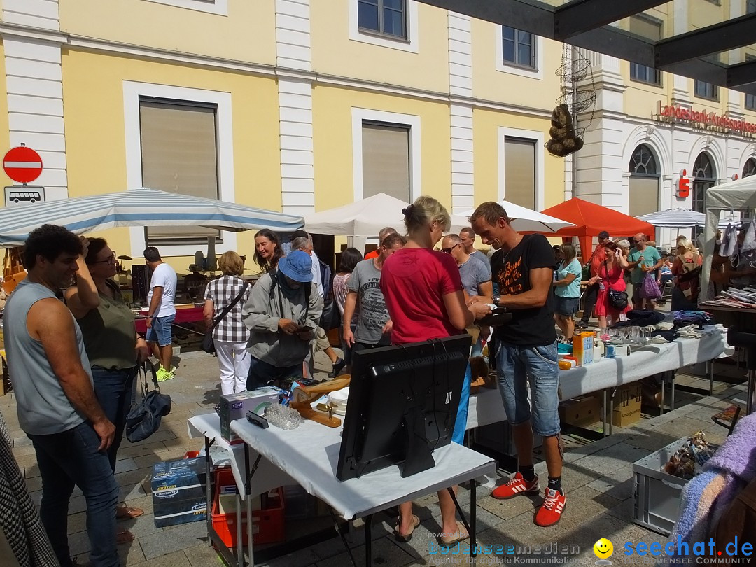 Flohmarkt in Sigmaringen am Bodensee, 26.08.2017