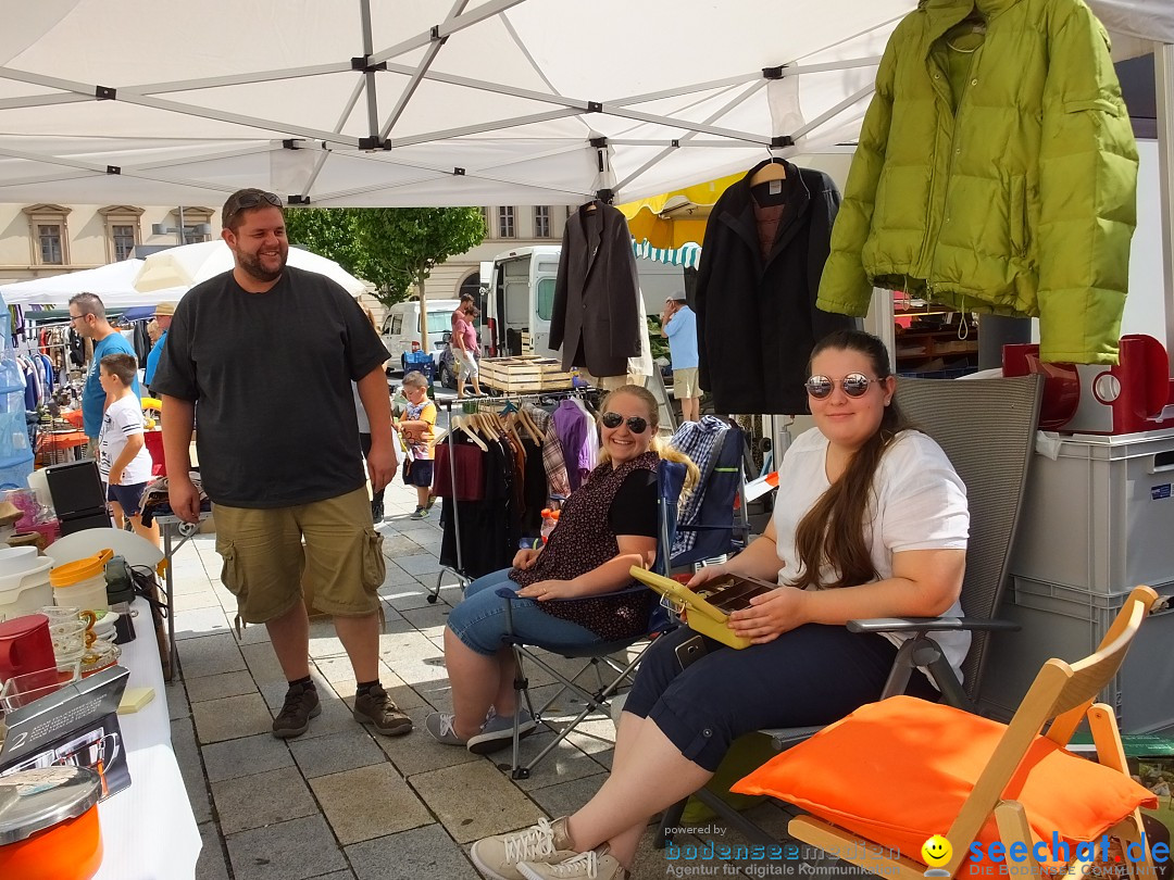 Flohmarkt in Sigmaringen am Bodensee, 26.08.2017