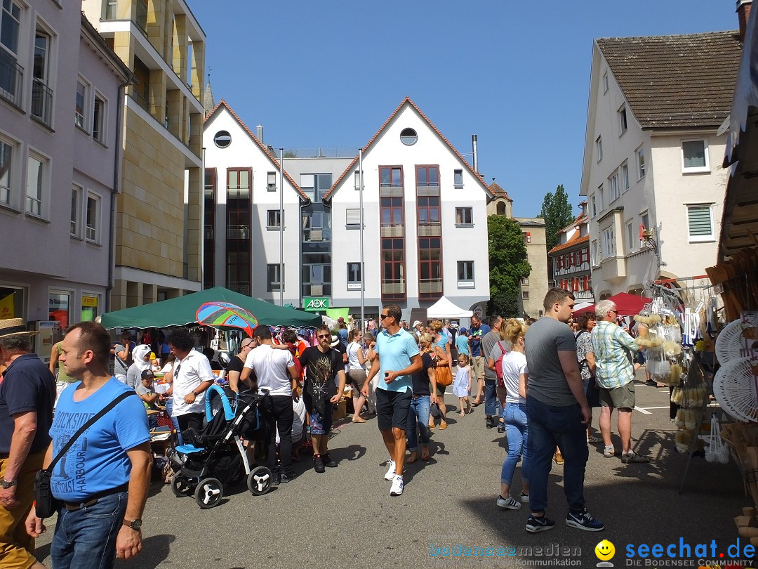 Flohmarkt in Sigmaringen am Bodensee, 26.08.2017