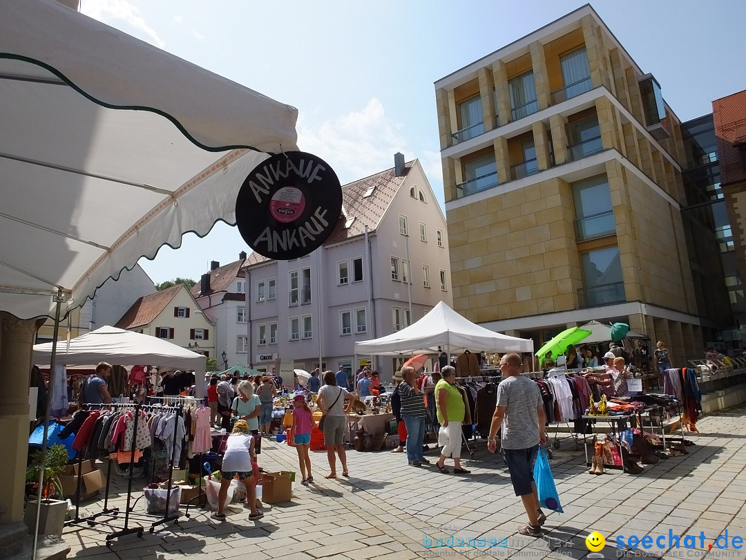 Flohmarkt in Sigmaringen am Bodensee, 26.08.2017