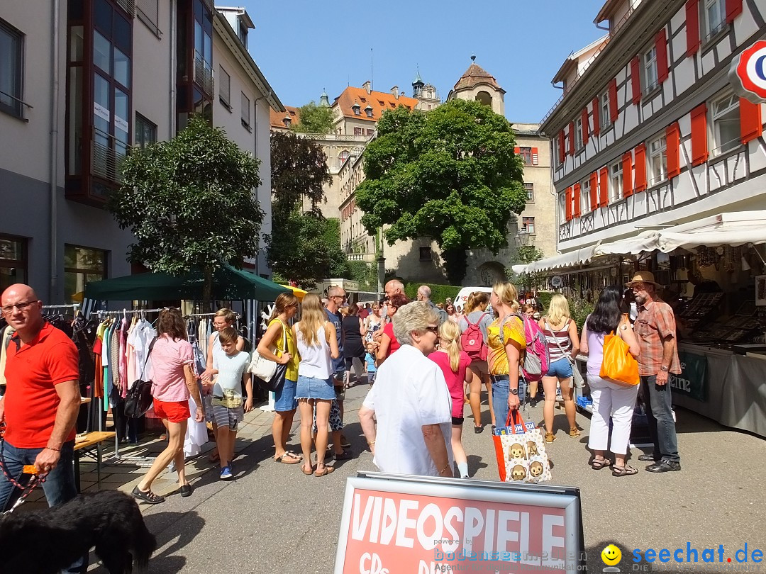 Flohmarkt in Sigmaringen am Bodensee, 26.08.2017