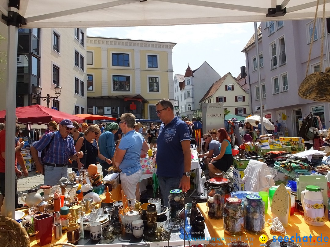 Flohmarkt in Sigmaringen am Bodensee, 26.08.2017