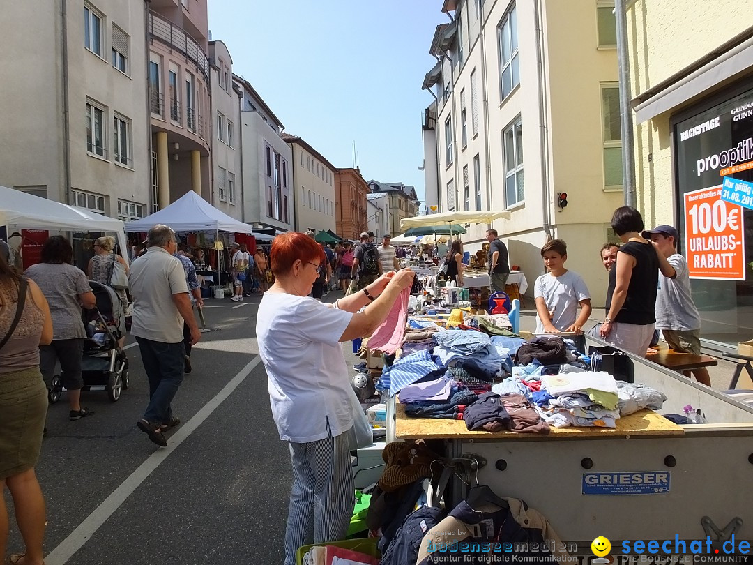 Flohmarkt in Sigmaringen am Bodensee, 26.08.2017