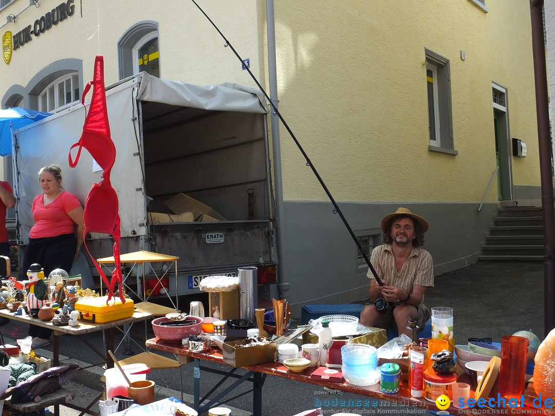 Flohmarkt in Sigmaringen am Bodensee, 26.08.2017