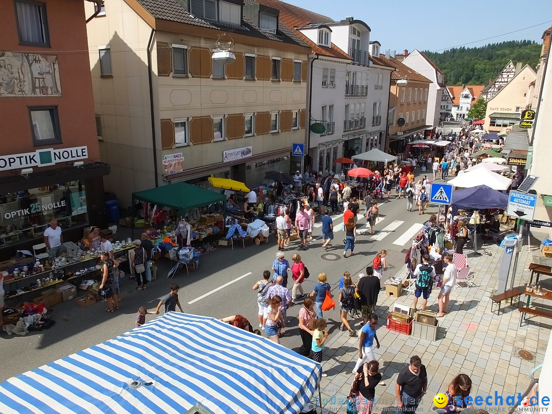 Flohmarkt in Sigmaringen am Bodensee, 26.08.2017