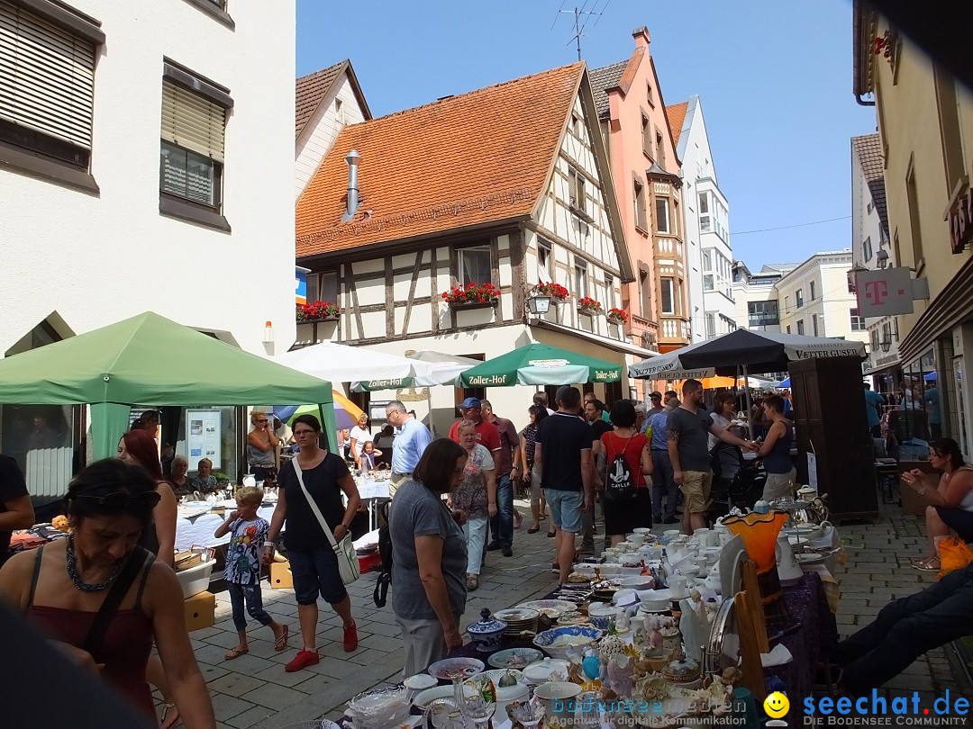 Flohmarkt in Sigmaringen am Bodensee, 26.08.2017