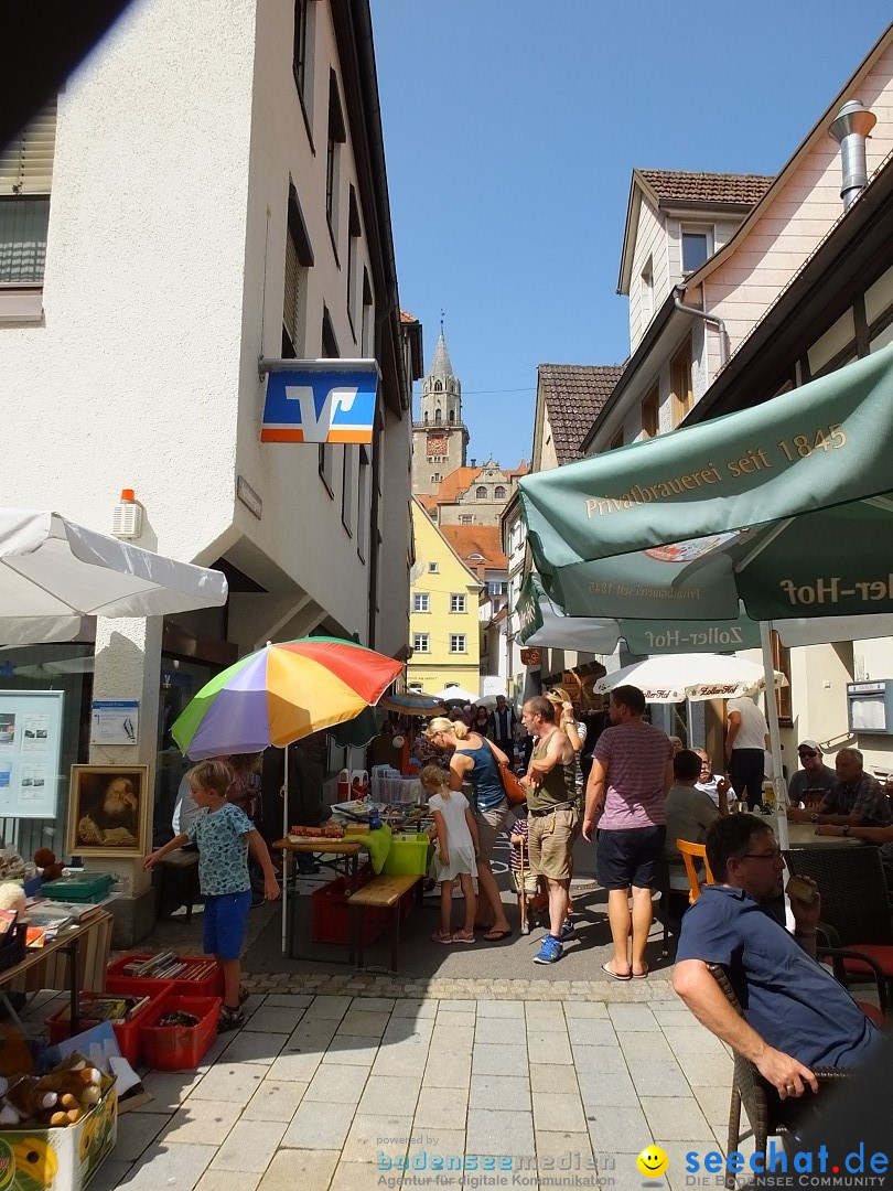 Flohmarkt in Sigmaringen am Bodensee, 26.08.2017