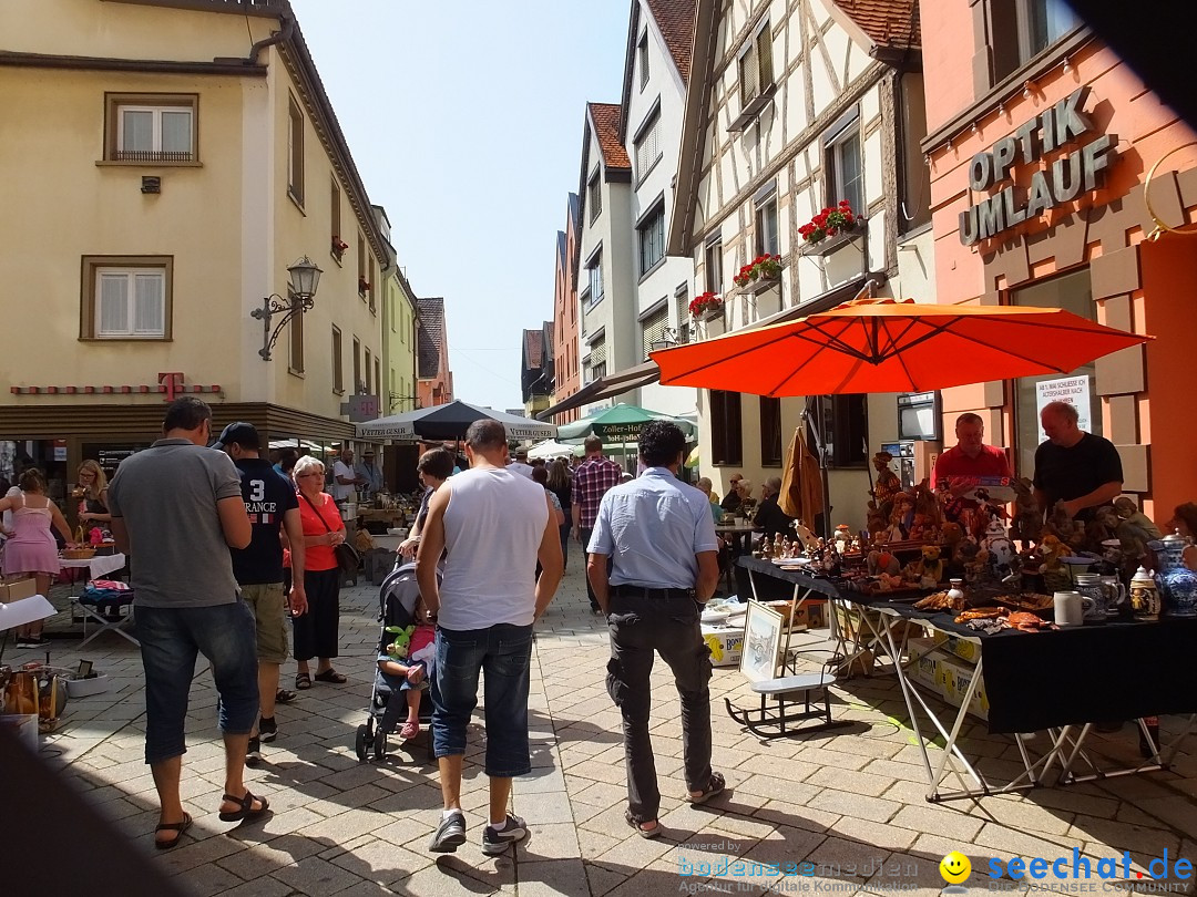 Flohmarkt in Sigmaringen am Bodensee, 26.08.2017