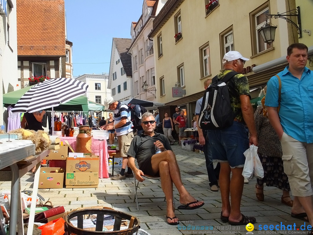 Flohmarkt in Sigmaringen am Bodensee, 26.08.2017