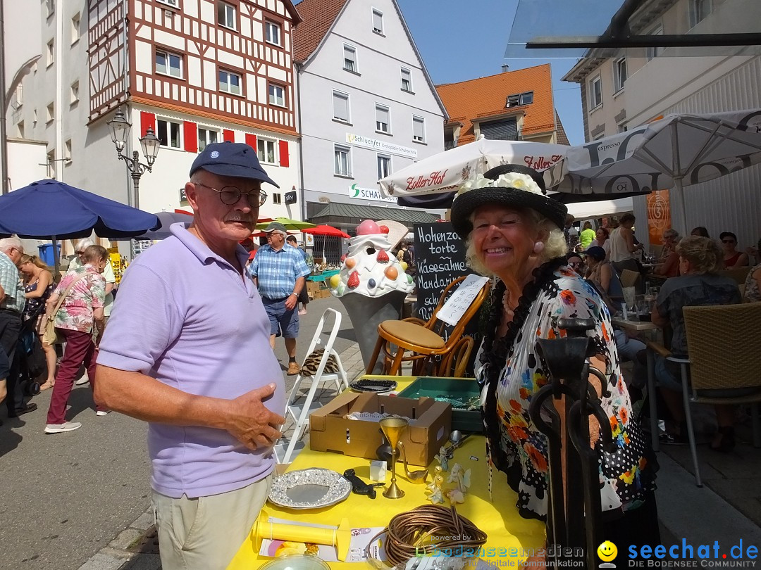 Flohmarkt in Sigmaringen am Bodensee, 26.08.2017