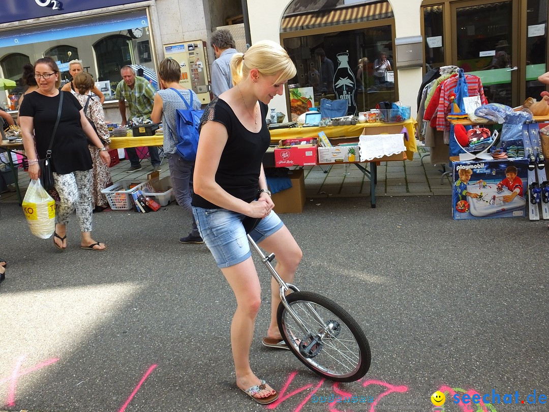 Flohmarkt in Sigmaringen am Bodensee, 26.08.2017