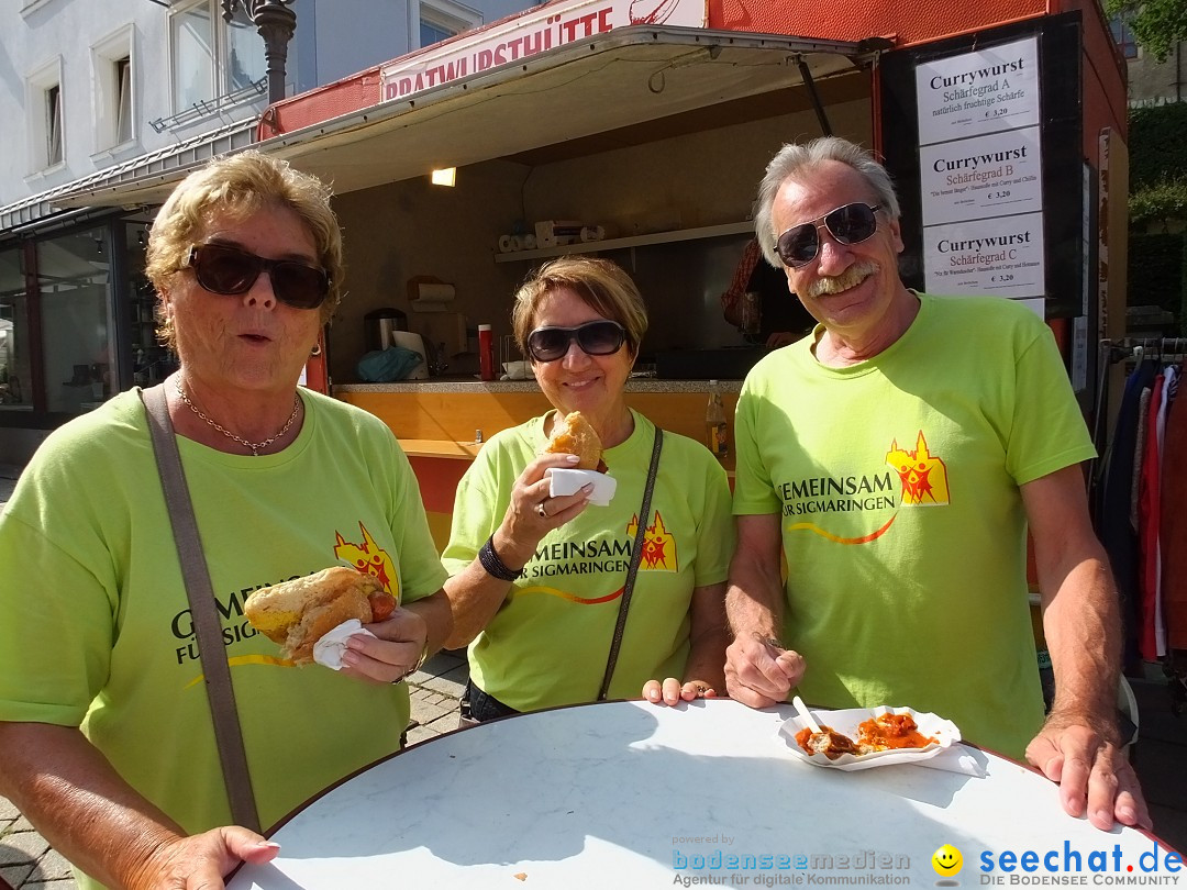 Flohmarkt in Sigmaringen am Bodensee, 26.08.2017