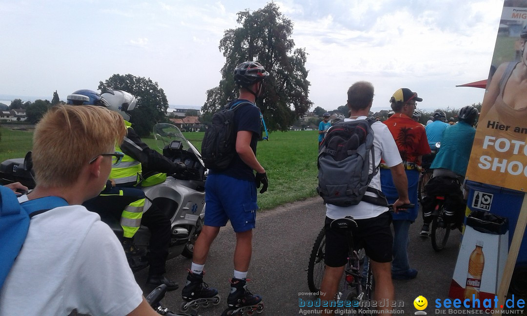 SlowUp Romanshorn mit TEAM seechat.de Bodensee-Community, 27.08.17