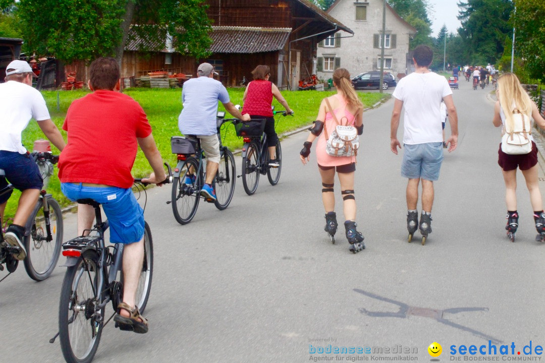 SlowUp Romanshorn mit TEAM seechat.de Bodensee-Community, 27.08.17