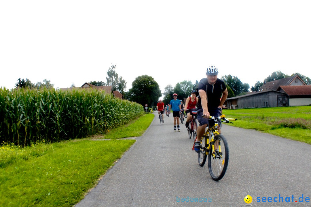 SlowUp Romanshorn mit TEAM seechat.de Bodensee-Community, 27.08.17