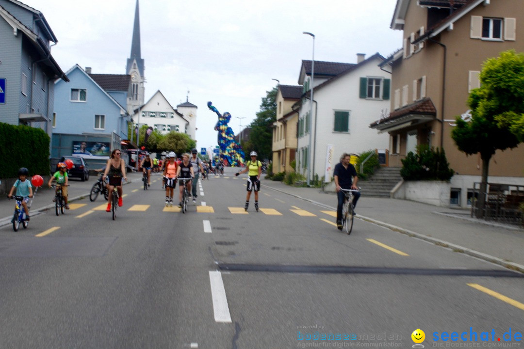 SlowUp Romanshorn mit TEAM seechat.de Bodensee-Community, 27.08.17