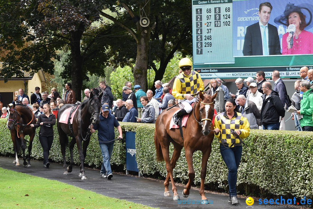 Pferderennen: Baden-Racing - GROSSE WOCHE 2017: Baden-Baden, 03.09.2017