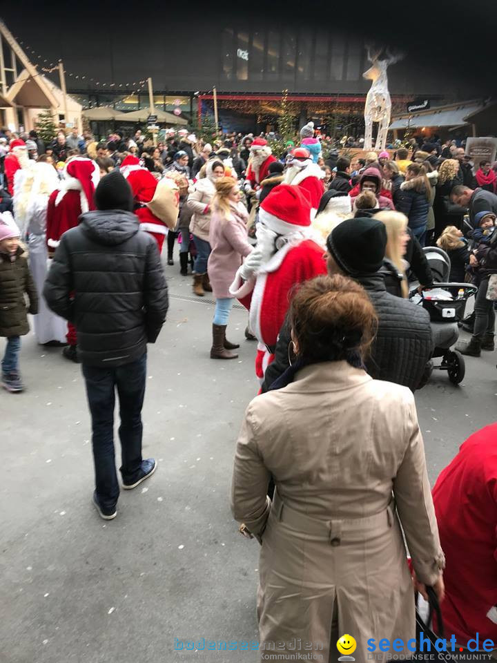 St. Nikolaus und Coca-Cola-Weihnachtstruck: Zuerich, 3.12.2017