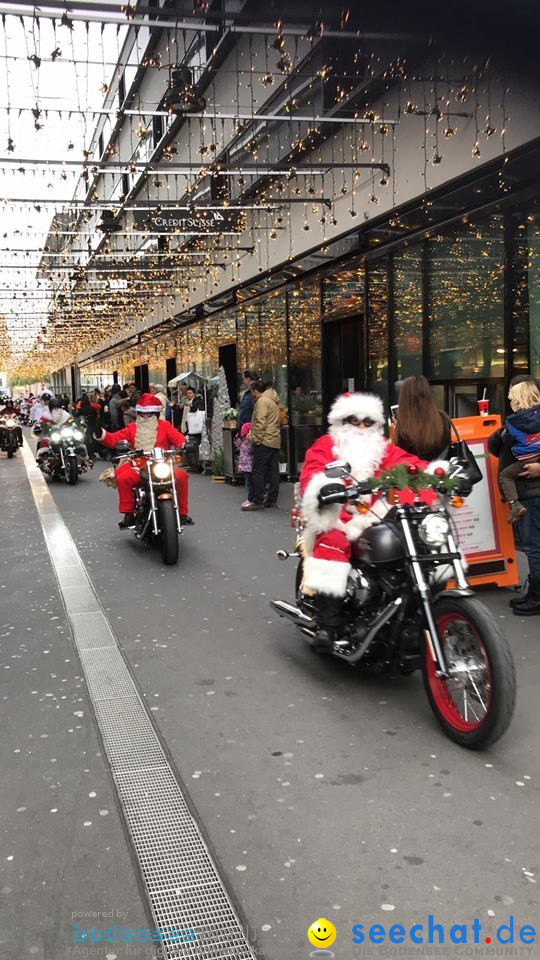 St. Nikolaus und Coca-Cola-Weihnachtstruck: Zuerich, 3.12.2017