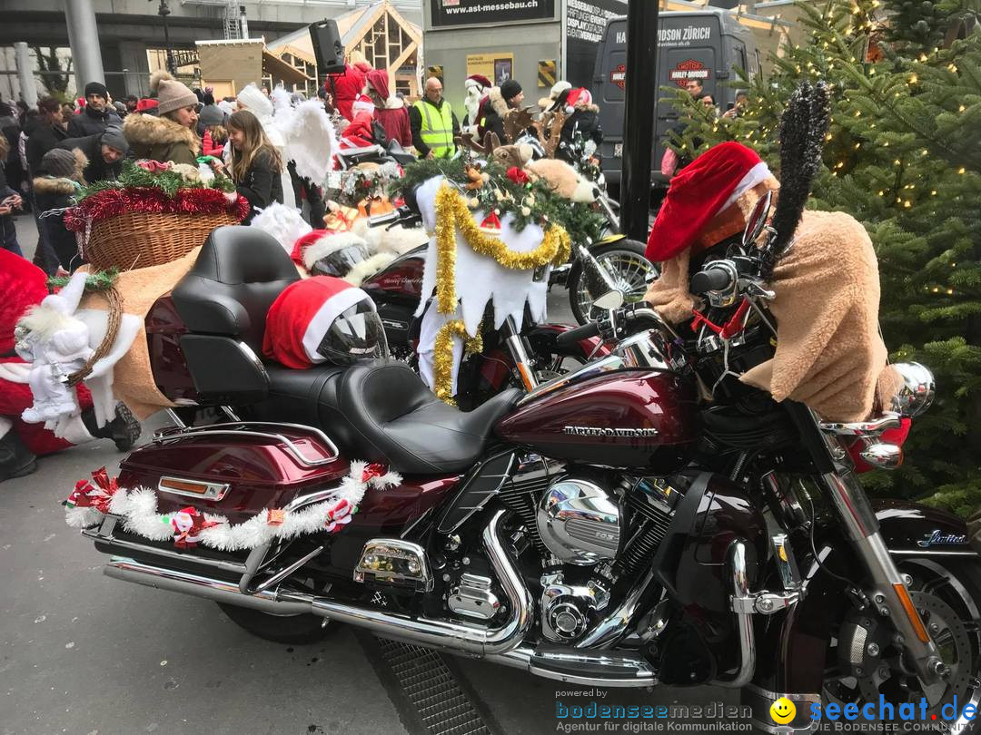 St. Nikolaus und Coca-Cola-Weihnachtstruck: Zuerich, 3.12.2017