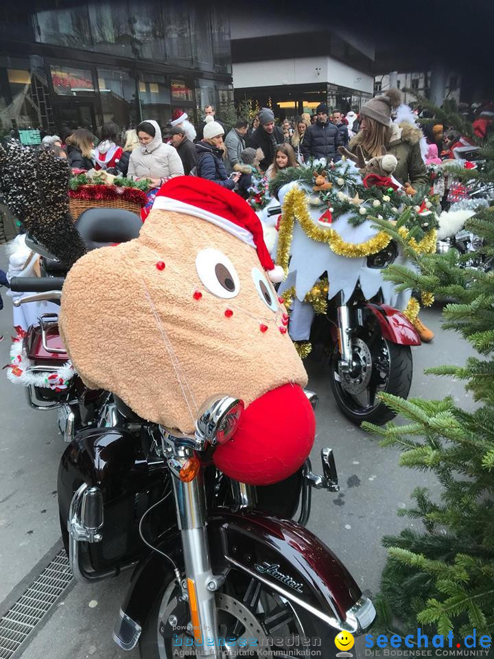 St. Nikolaus und Coca-Cola-Weihnachtstruck: Zuerich, 3.12.2017