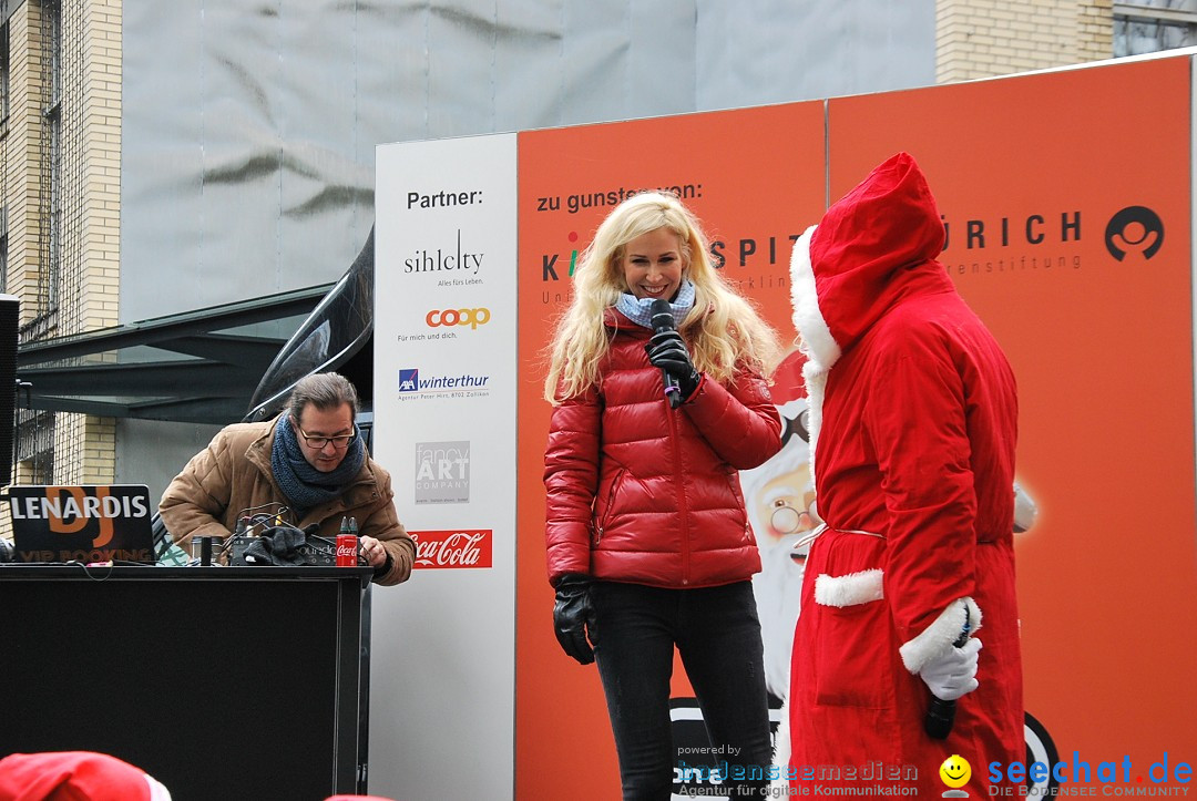 St. Nikolaus und Coca-Cola-Weihnachtstruck: Zuerich, 3.12.2017