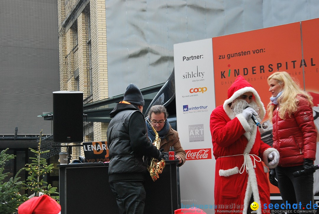 St. Nikolaus und Coca-Cola-Weihnachtstruck: Zuerich, 3.12.2017