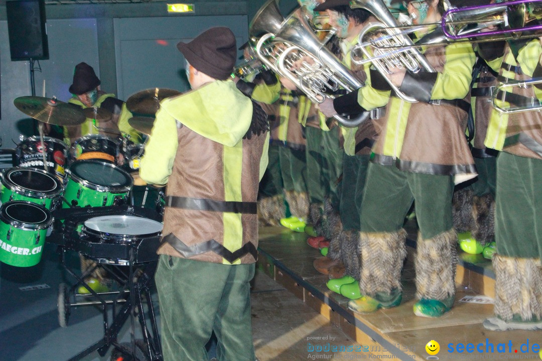 Guggenparty: Bronschhofen in der Schweiz, 13.01.2018